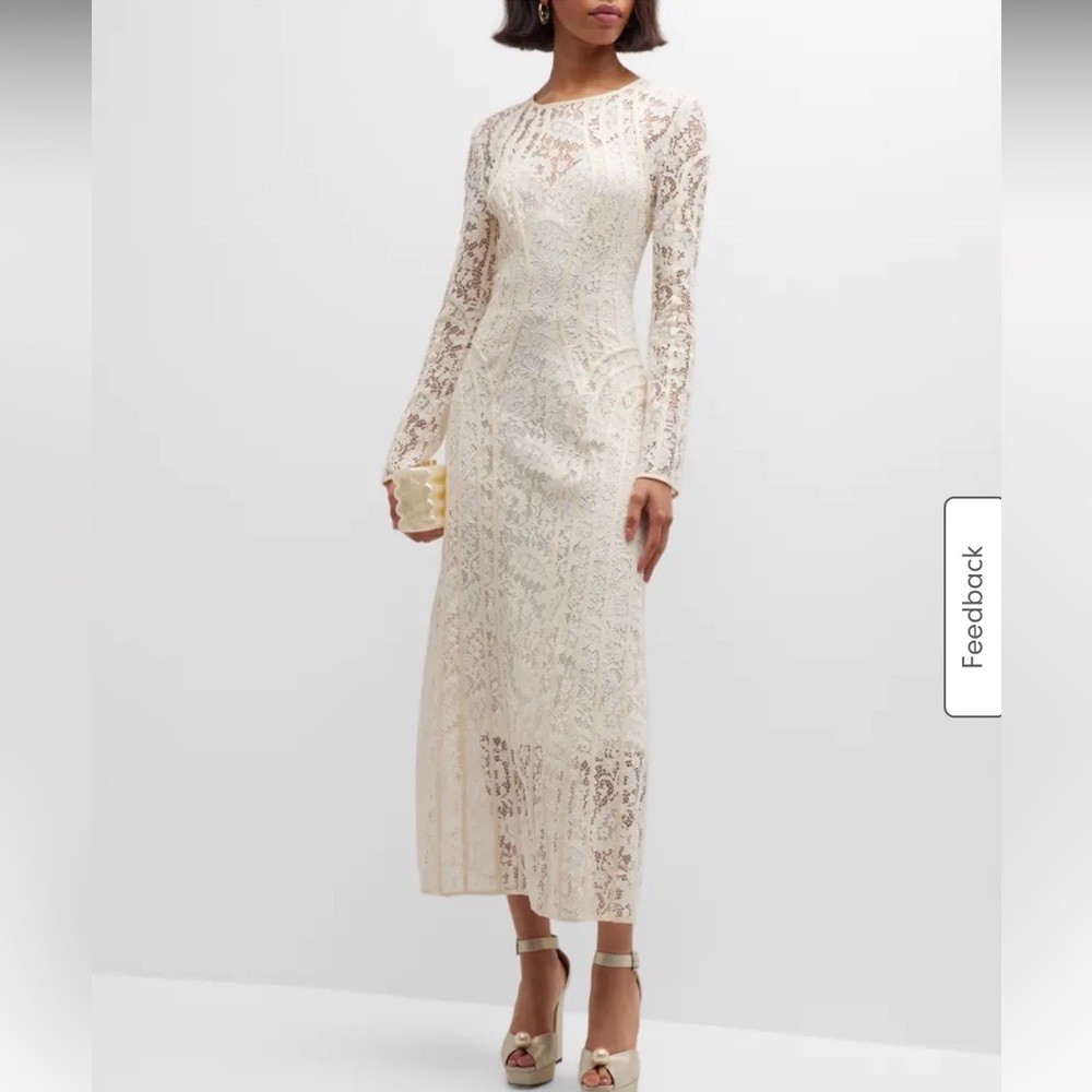 Zimmermann Devi Lace Long-Sleeve Midi Dress - Picture 5 of 8